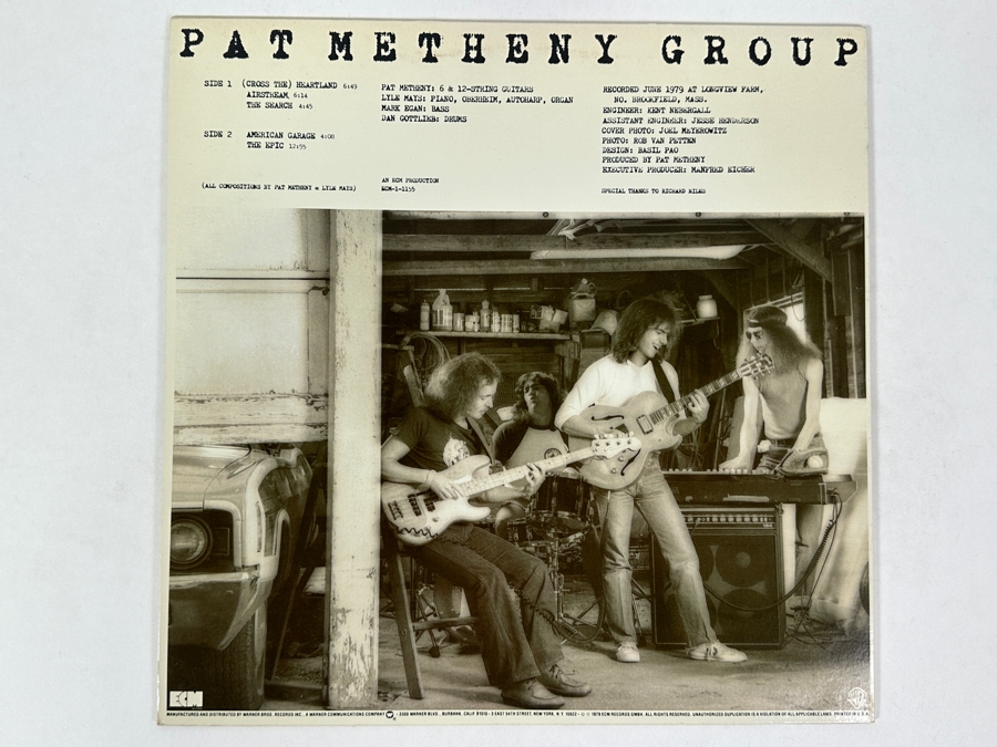 Pat Metheny Group - American Garage, An Essential Jazz Fusion Release From ECM 1-1155 In 1979 Iconic Vinyl Record [Photo 2]