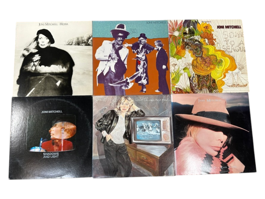 (6) Joni Mitchell Vinyl Records