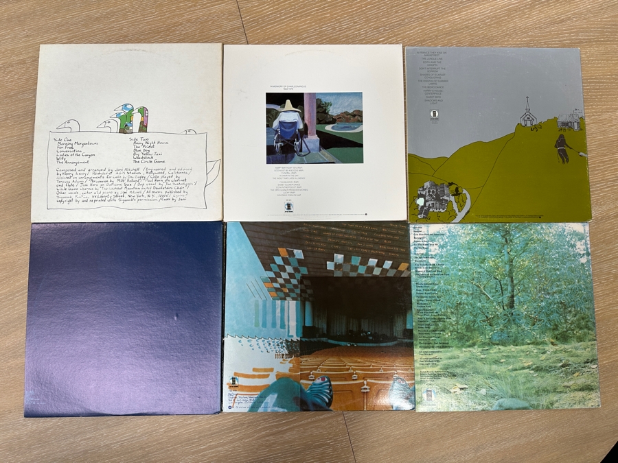 (6) Joni Mitchell Vinyl Records [Photo 8]