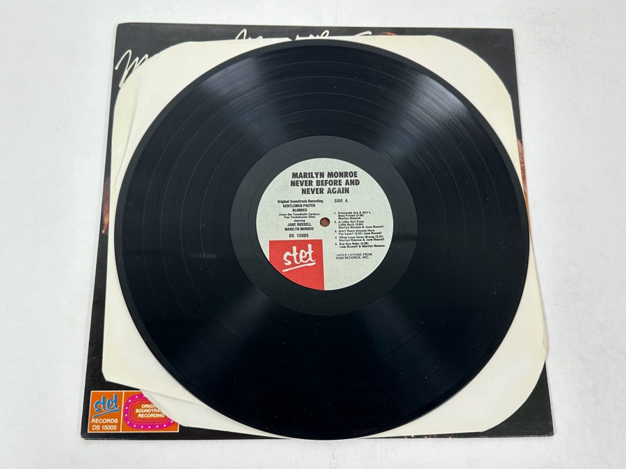 Marilyn Monroe - Never Before And Never Again, Stet Records DS 15005, 1978 Vinyl Record [Photo 3]
