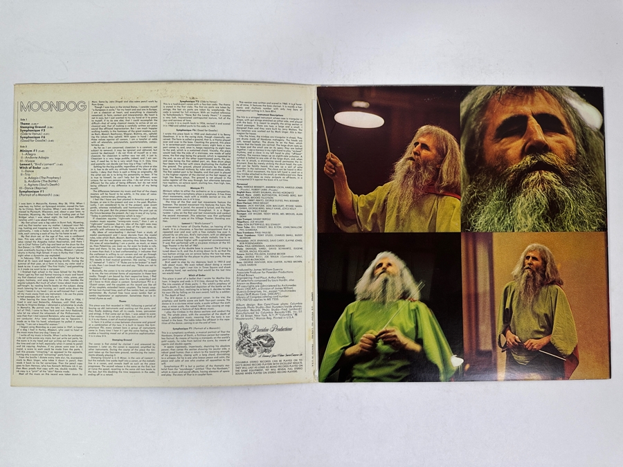 Moondog - Moondog Columbia Masterworks MS 7335 1970 Vinyl Record [Photo 2]