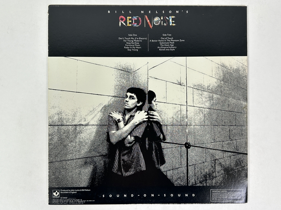 Bill Nelson's Red Noise - Sound-On-Sound. Harvest, ST-11931, 1979 Vinyl Record [Photo 2]