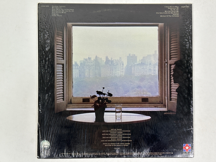 Yoko Ono - Season Of Glass Geffen Records GHS 2004, Issued In 1981 Vinyl Record [Photo 2]