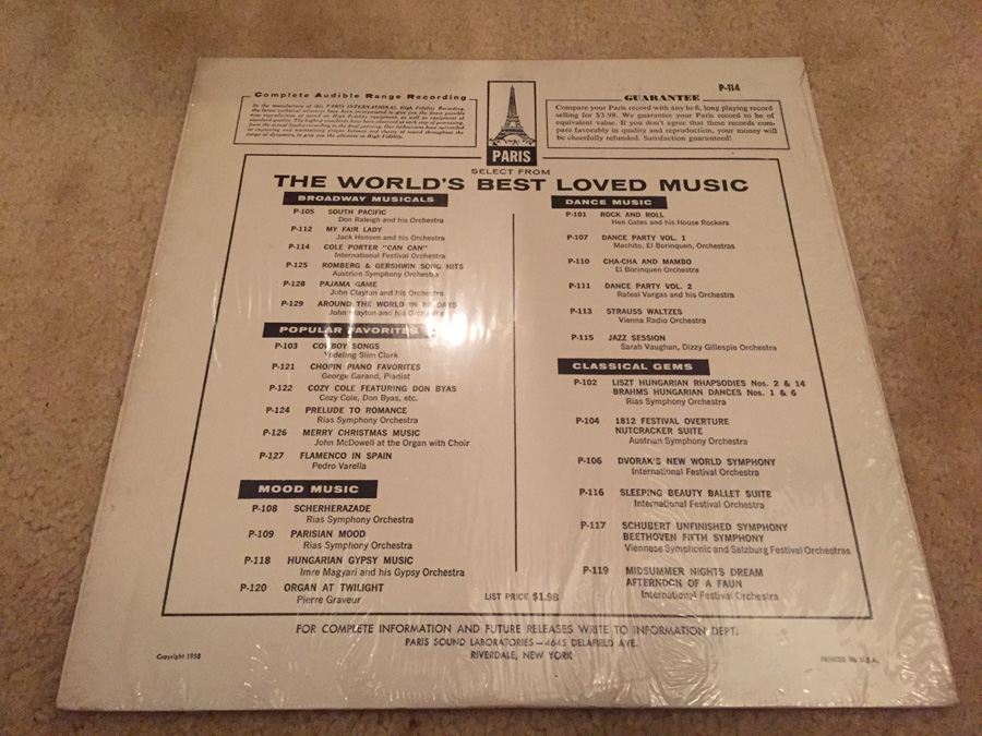 Can-Can Vocal Highlights and Original Can-Can Melodies - DG-128 [Photo 2]