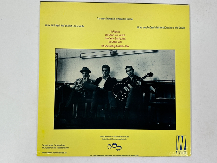 The Paladins - The Paladins, Wrestler Records - WR1687 1986 Vinyl Record [Photo 2]