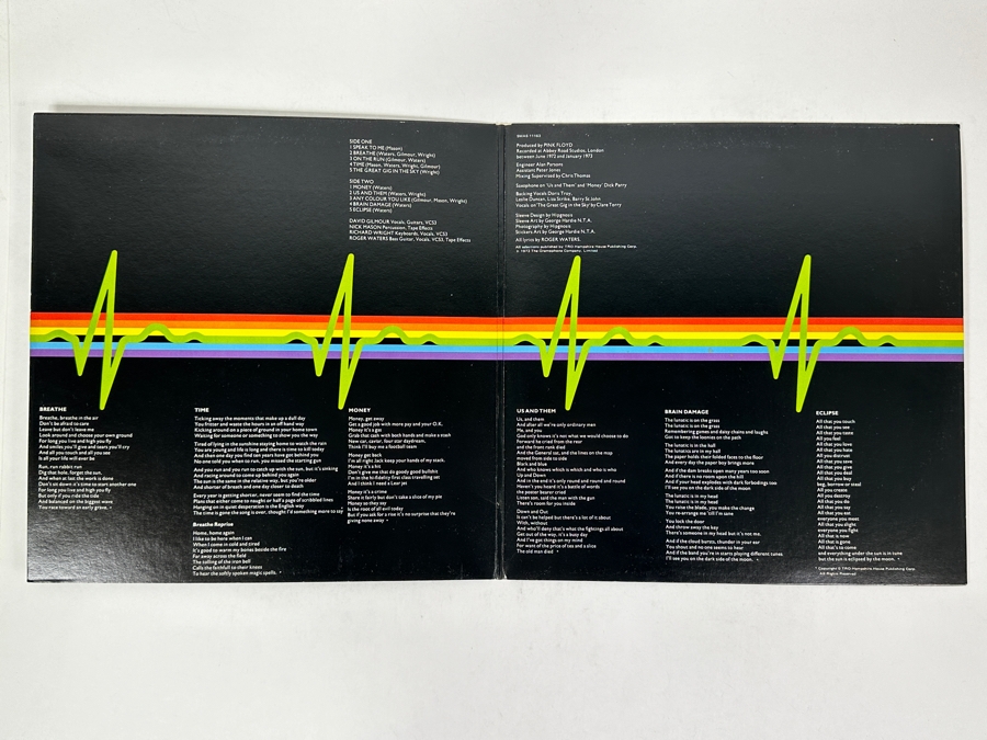 Pink Floyd - The Dark Side Of The Moon. Harvest Records, SMAS-11163, 1973. Original Vinyl Record [Photo 2]
