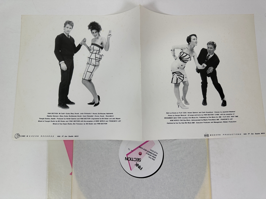 Pink Section - Pink Section, Future Records 1980 Vinyl Record [Photo 3]