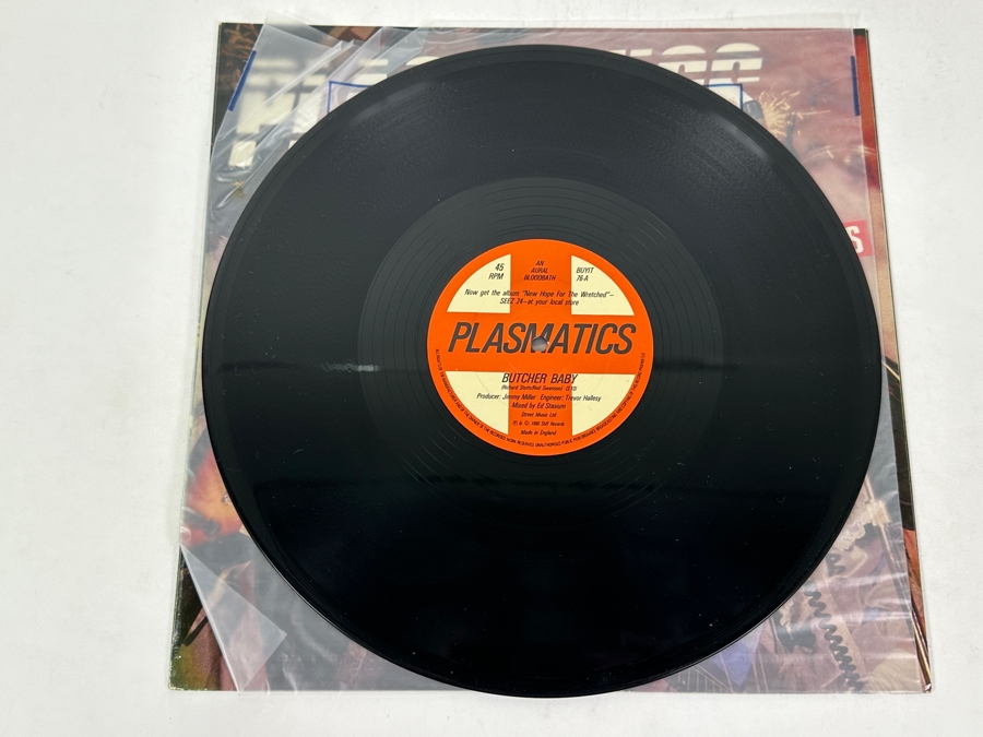 Plasmatics - Butcher Baby, Stiff Records, BUY IT 76, 1980 Vinyl Record [Photo 3]