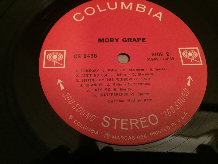 Moby Grape ‎- Moby Grape - Columbia ‎- CS 9498 - The Finger Album [Photo 6]