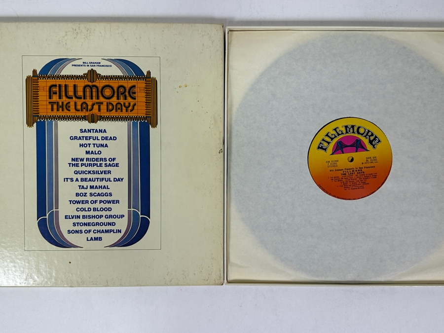 Various Artist Including Grateful Dead - Fillmore - The Last Days - Fillmore Records Z3X 31390 1972 3 x Vinyl Record Box Set [Photo 2]