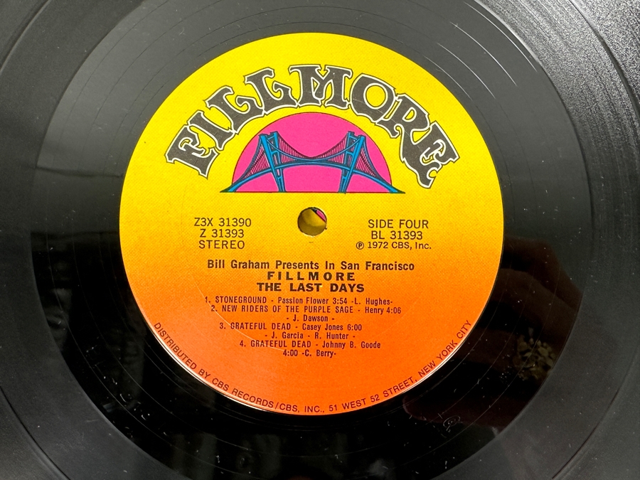 Various Artist Including Grateful Dead - Fillmore - The Last Days - Fillmore Records Z3X 31390 1972 3 x Vinyl Record Box Set [Photo 5]