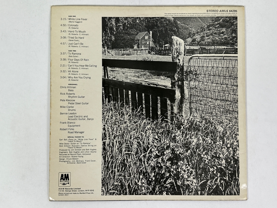 The Flying Burrito Bros - Burrito Deluxe A&M Records AMLS 64295 1970 Vinyl Record [Photo 2]