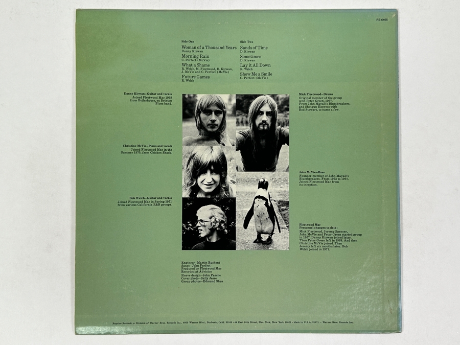 Fleetwood Mac - Future Games, Reprise RS 6465, 1971 Vinyl Record [Photo 2]