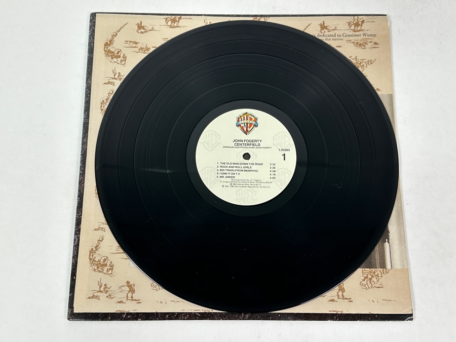 John Fogerty - Centerfield Warner Bros. Records 1-25203 1985 Vinyl Record [Photo 4]