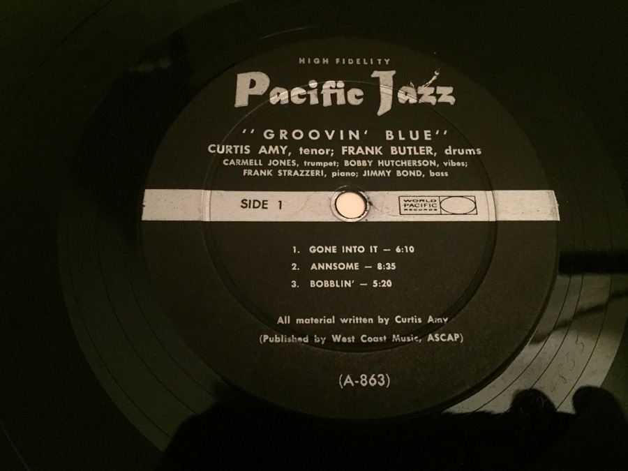 Curtis Amy & Frank Butler ‎- Groovin' Blue - Pacific Jazz Records - 863 [Photo 4]