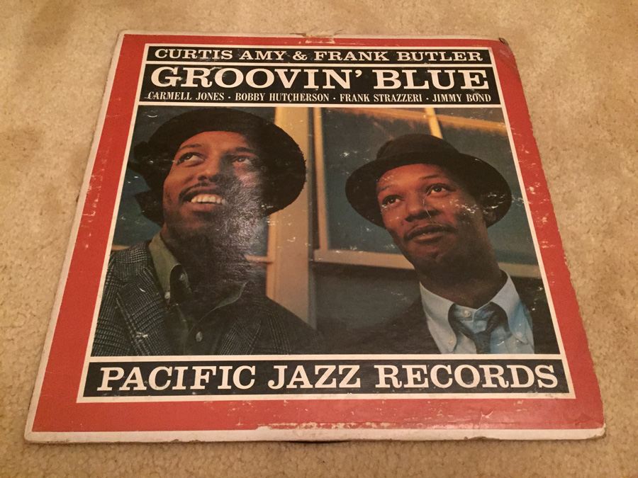 Curtis Amy & Frank Butler ‎- Groovin' Blue - Pacific Jazz Records - 863 [Photo 1]