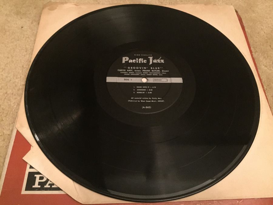 Curtis Amy & Frank Butler ‎- Groovin' Blue - Pacific Jazz Records - 863 [Photo 3]
