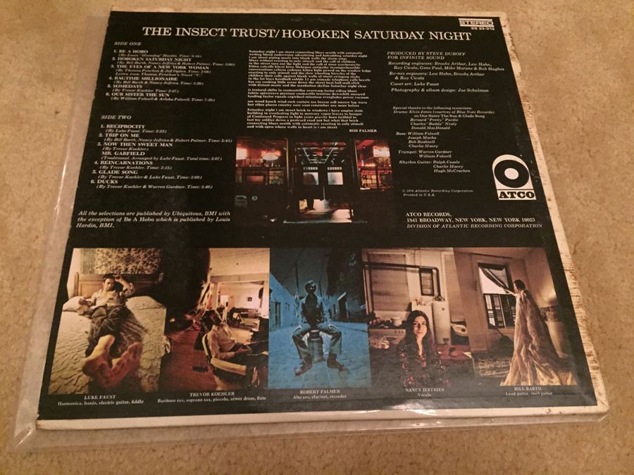 Insect Trust, The ‎- Hoboken Saturday Night - ATCO Records ‎- SD 33-313 - PROMO [Photo 2]