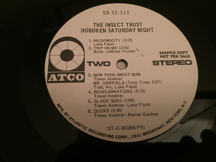 Insect Trust, The ‎- Hoboken Saturday Night - ATCO Records ‎- SD 33-313 - PROMO [Photo 6]