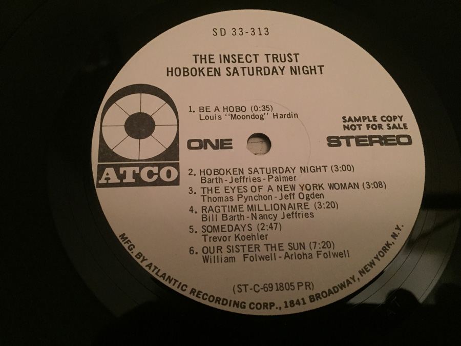 Insect Trust, The ‎- Hoboken Saturday Night - ATCO Records ‎- SD 33-313 - PROMO [Photo 4]