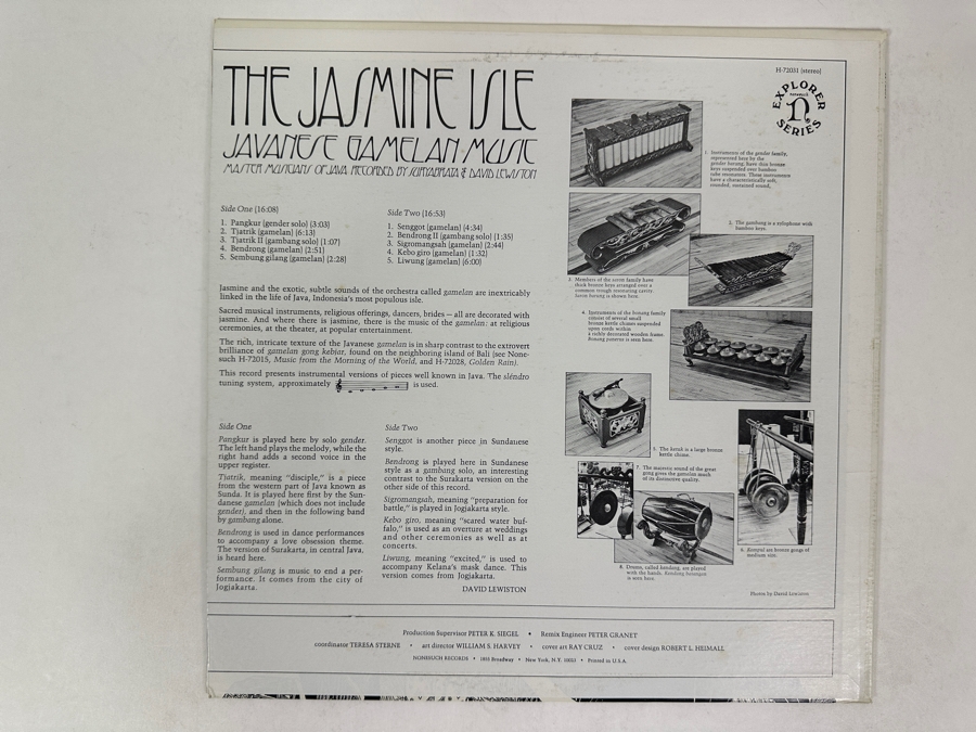 Master Musicians Of Java - The Jasmine Isle, Nonesuch Records, H-72031, 1969. Vinyl Record [Photo 2]