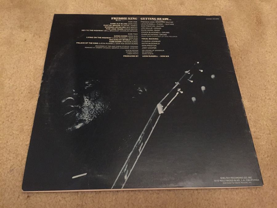 Freddie King ‎- Getting Ready... - Shelter Records ‎- SHE-8905 [Photo 2]