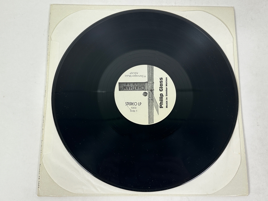 Philip Glass (King Crimson) - Music In Similar Motion / Music In Fifths Chatham LP 1003 1973 Vinyl Record [Photo 3]