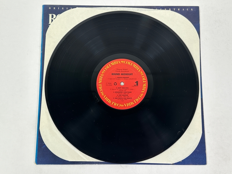 Round Midnight - Round Midnight Featuring Saxophonist Dexter Gordon Columbia SC 40464 1986 Vinyl Record [Photo 3]