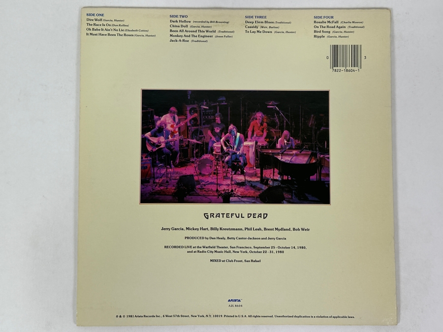 Grateful Dead - Reckoning, Arista, A2L 8604, 1981 Live Double Album Vinyl Record [Photo 2]