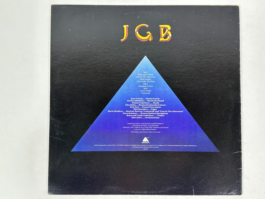 Jerry Garcia Band - Cats Under The Stars Arista Records AB 4160 1978 Vinyl Record [Photo 2]