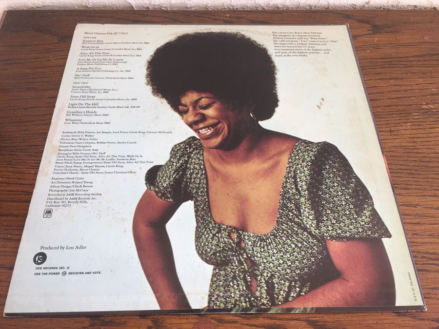 Merry Clayton ‎- Merry Clayton - Ode Records - SP 77012 [Photo 2]