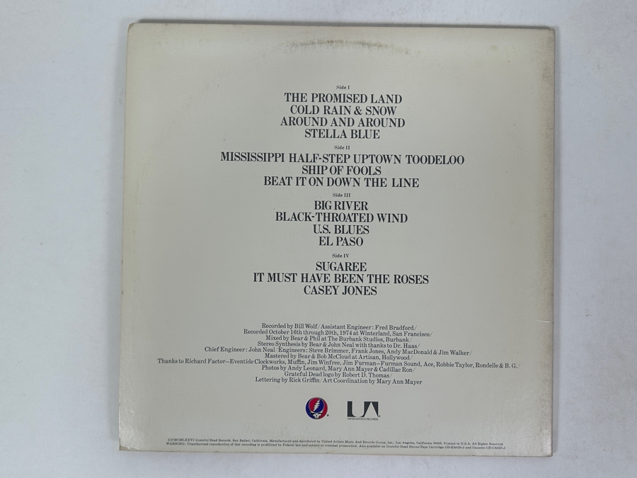 Grateful Dead - Steal Your Face Album, Grateful Dead Records, GD-LA620-J2/GD-104, 1976 2 x Vinyl Record [Photo 3]