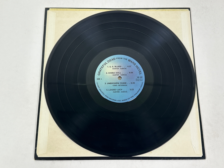 Authentic Grateful Dead - From The Mars Hotel, Grateful Dead Records, GD-102, 1974 Vinyl Record [Photo 3]