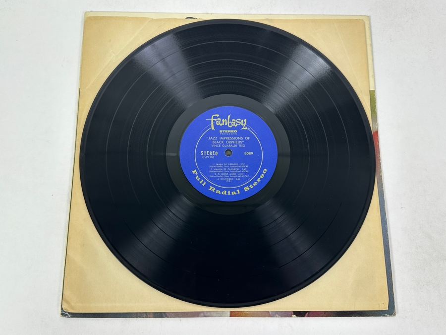 Vince Guaraldi Trio - Cast Your Fate To The Wind / Jazz Impressions Of Black Orpheus. Fantasy 8089, 1962 Vinyl Record [Photo 3]