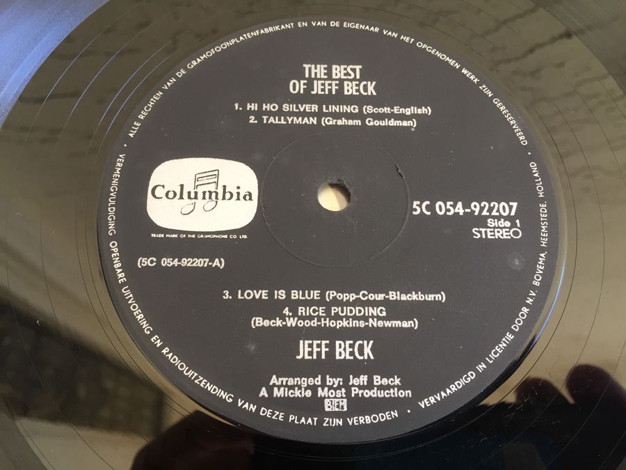 Jeff Beck ‎- The Best Of Jeff Beck - Columbia ‎- 5C 054-92207 [Photo 4]