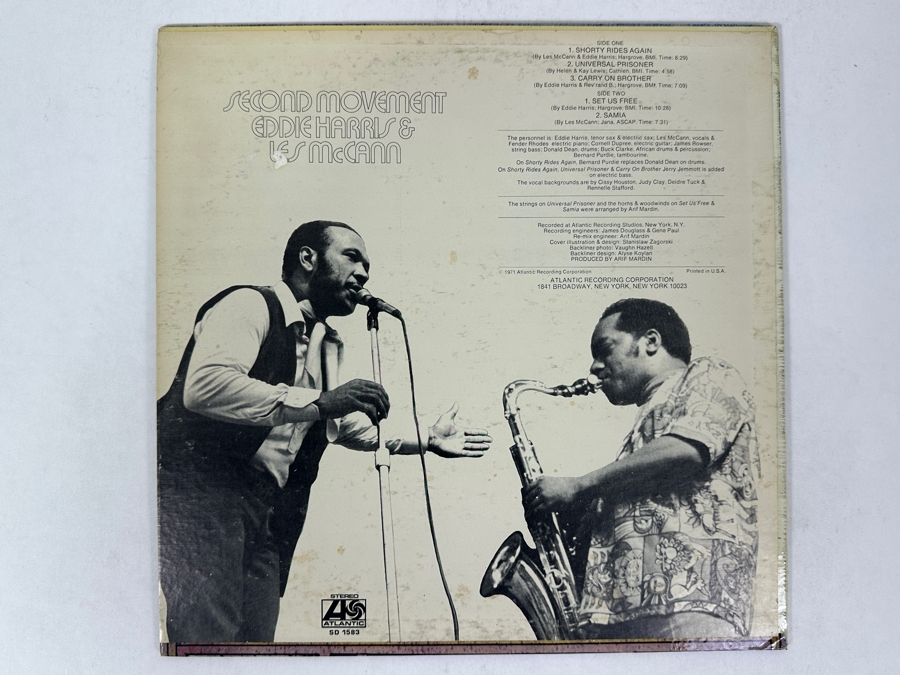Eddie Harris & Les McCann - Second Movement, Released By Atlantic (SD 1583) 1971 - Classic Vinyl Record [Photo 2]
