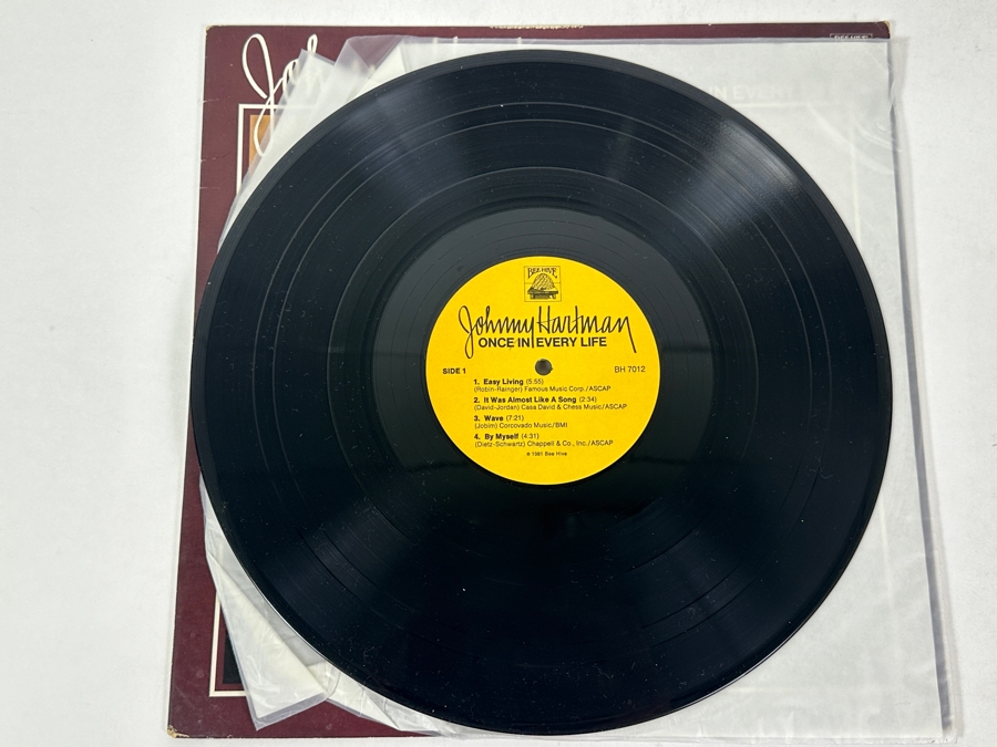 Johnny Hartman - Once In Every Life, A Superb Jazz Vocal Album From The Esteemed Bee Hive Label, BH 7012, 1980 - Highly Collectible Vinyl Record [Photo 3]
