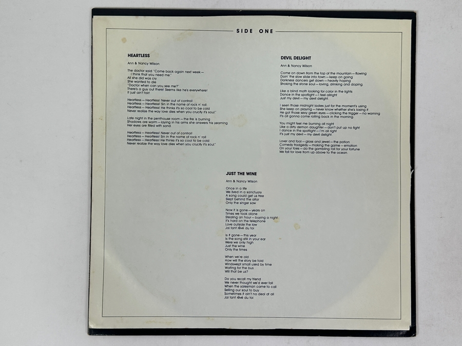 Heart - Magazine - Mushroom Records MRS-5008 1978 Vinyl Record [Photo 3]