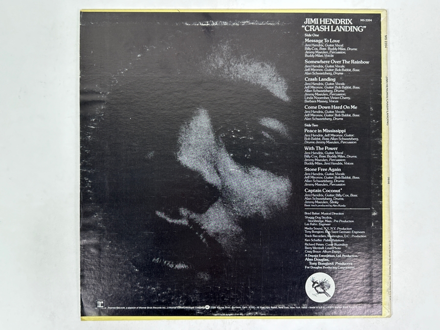 Jimi Hendrix - Crash Landing Reprise Records MS 2204 1975 Vinyl Record [Photo 2]
