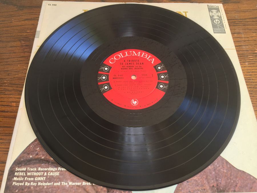 Ray Heindorf - Warner Bros. Studio Orchestra ‎- A Tribute To James Dean. Music From Giant, East Of Eden, Rebel Without A Cause - Columbia ‎- CL 940 [Photo 3]