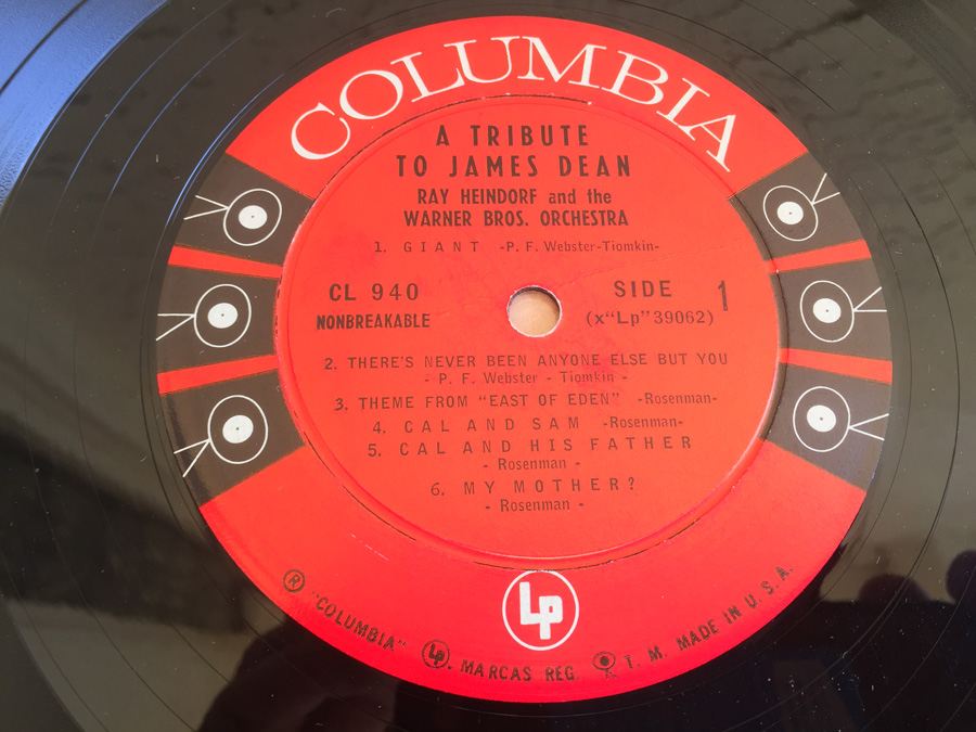 Ray Heindorf - Warner Bros. Studio Orchestra ‎- A Tribute To James Dean. Music From Giant, East Of Eden, Rebel Without A Cause - Columbia ‎- CL 940 [Photo 4]