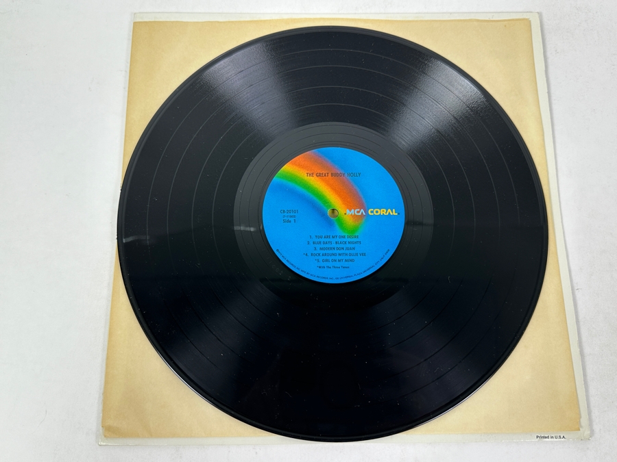Buddy Holly - The Great Buddy Holly, MCA Records CB-20101 1973 Vinyl Record [Photo 3]