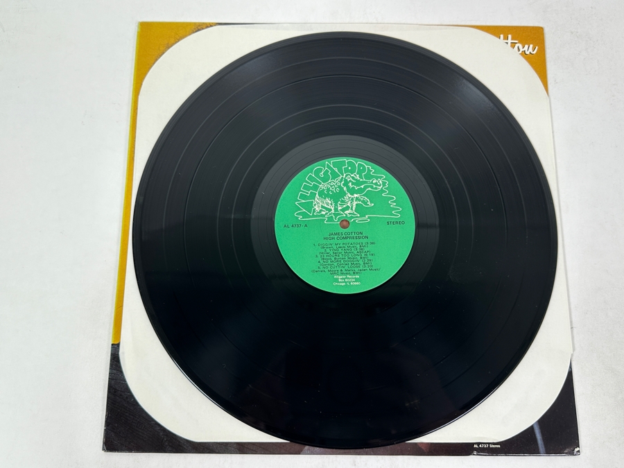 James Cotton - High Compression Alligator Records AL 4737 1984 Vinyl Record [Photo 3]