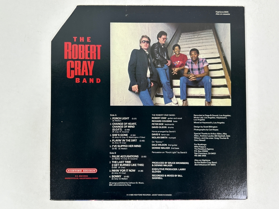 The Robert Cray Band - False Accusations Hightone Records 8005 1985 Vinyl Record [Photo 2]
