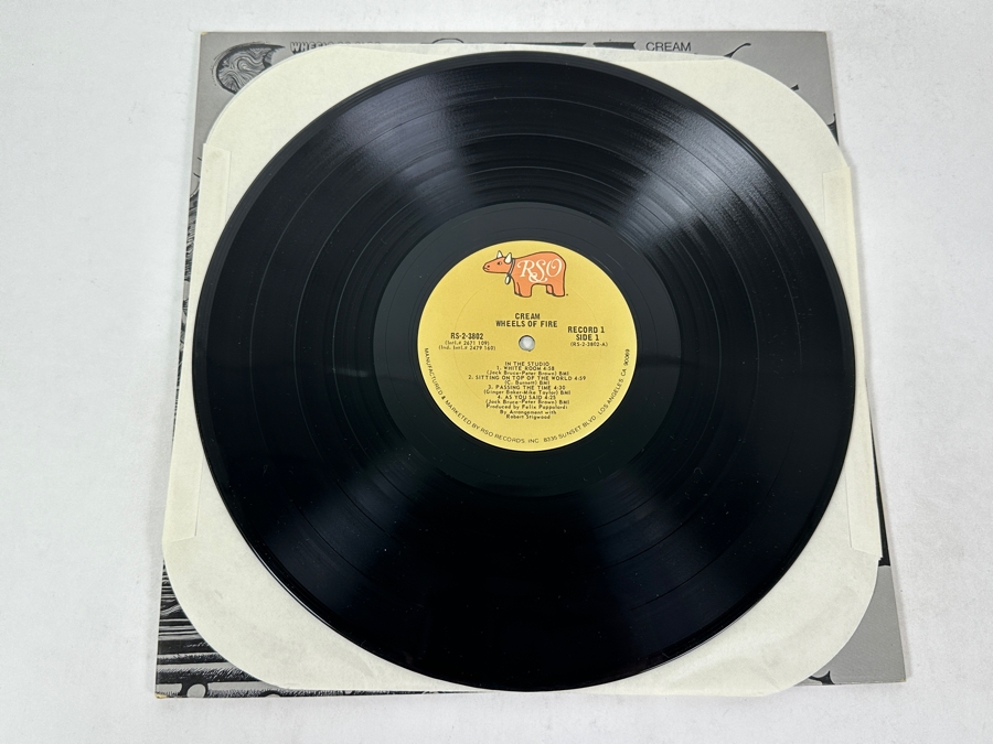 Cream - Wheels Of Fire, RSO Records RS-2-3002 1977 Vinyl Record [Photo 5]