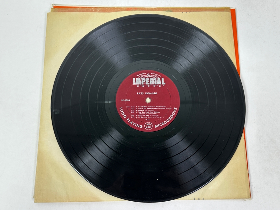 Fats Domino - Here Stands Fats Domino Imperial LP-9038 1957 Vinyl Record [Photo 3]