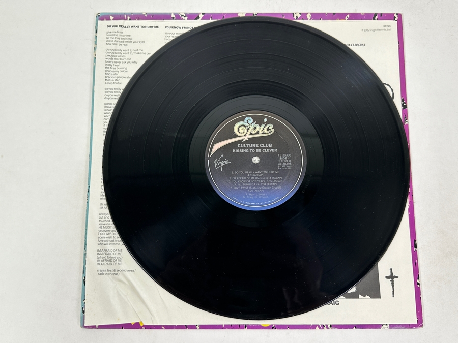 Culture Club - Kissing To Be Clever Epic FE 38398 1982 Highly Acclaimed Debut Album Vinyl Record [Photo 4]