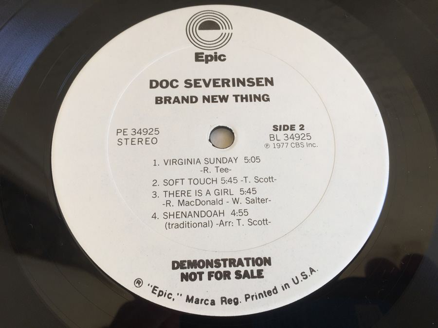 Doc Severinsen ‎- Brand New Thing - Epic ‎- PE-34925 - PROMO [Photo 7]