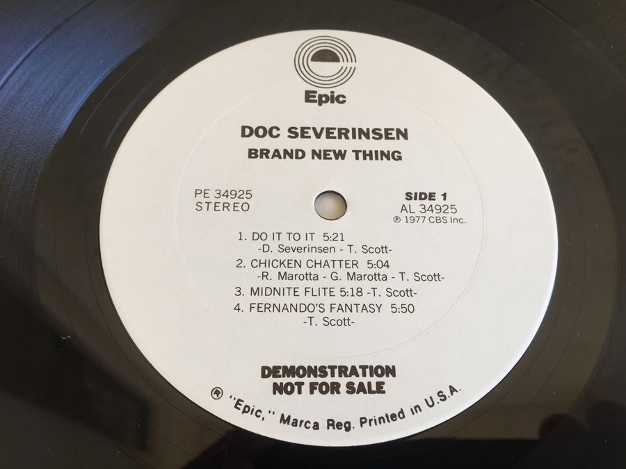 Doc Severinsen ‎- Brand New Thing - Epic ‎- PE-34925 - PROMO [Photo 5]