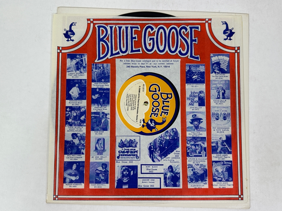 R. Crumb And His Cheap Suit Serenaders - Cheap Suit Serenaders Number 2, Blue Goose BG-2019 1980 Vinyl Record [Photo 3]